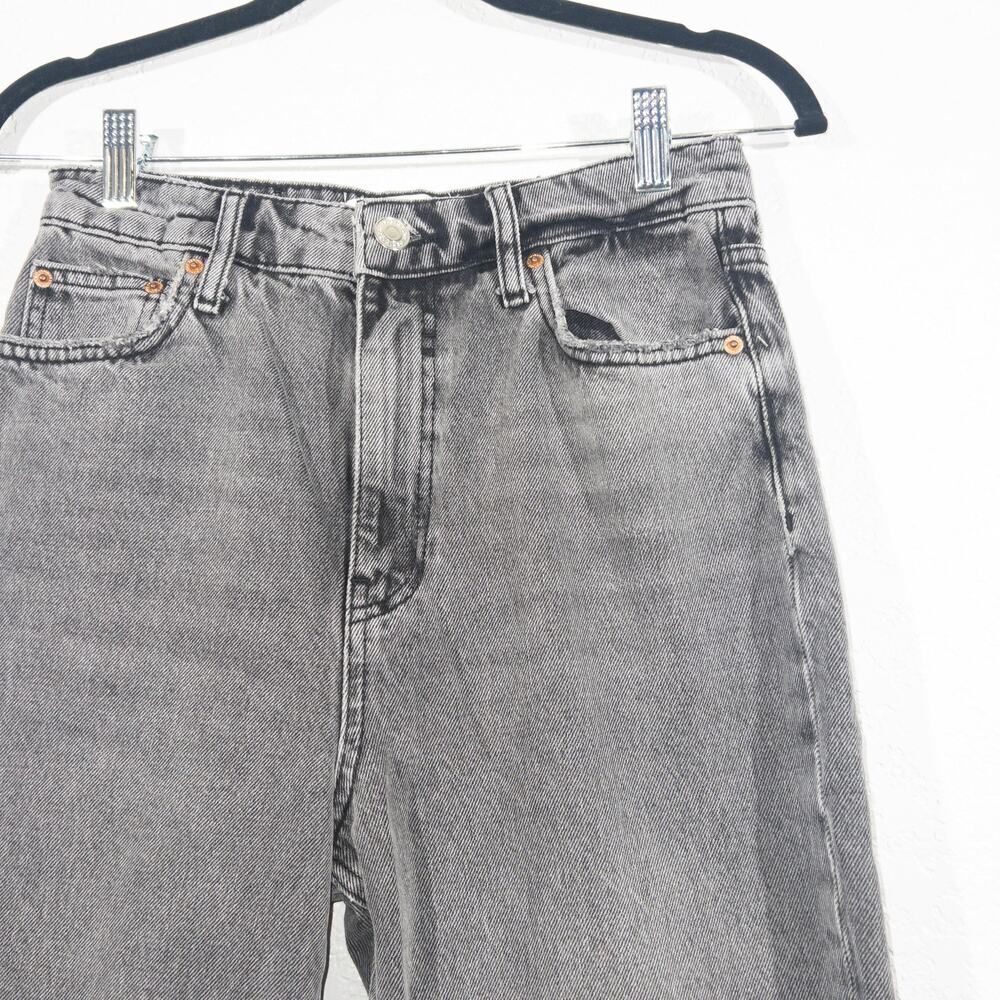 New Zara Izzy Grey High Rise The 90’s‎ Mom Fit Jeans Size 4 - Picture 3 of 10